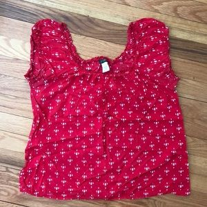 🎉closet clear out! J. Crew cap sleeve shirt